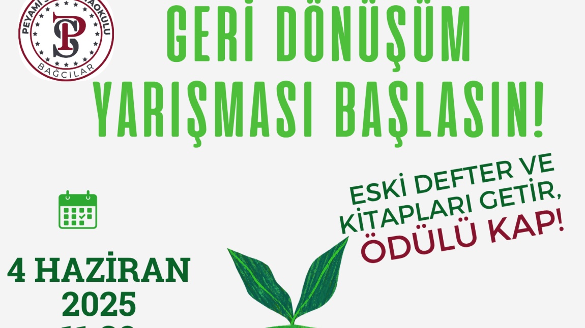 Geri dönüşüm Yarışması Başlasın!